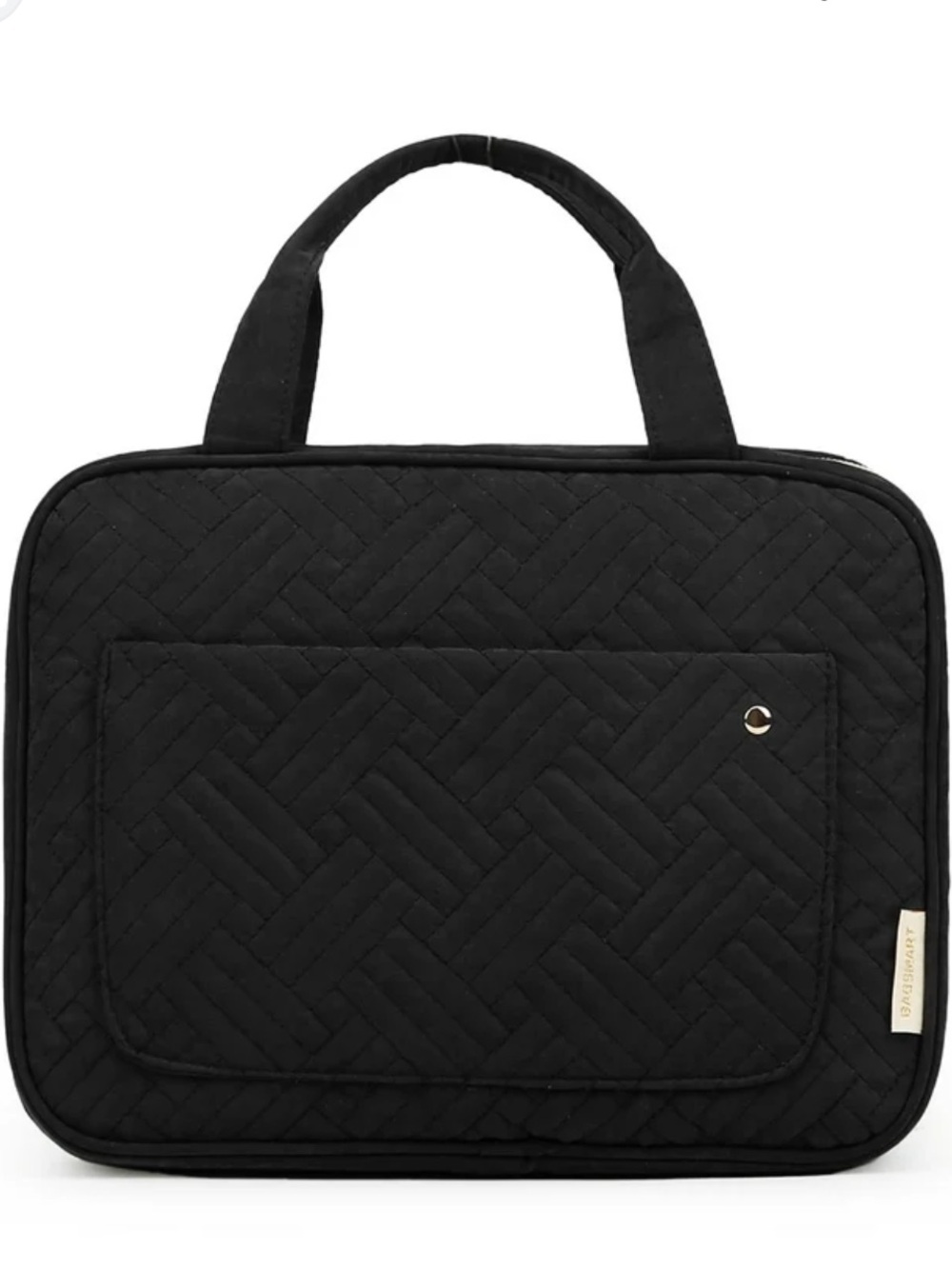 Quilted Black Accessory Travel Bag NWT